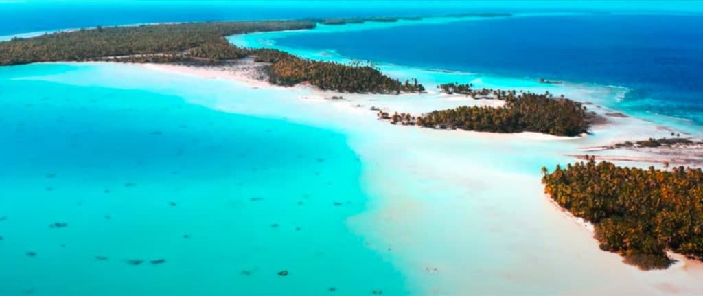 RANGIROA : Terrain plat bord de lagune ( côté récif) de 4000 m2, accés par le lagon exclusivement, 5.6M – photo 5